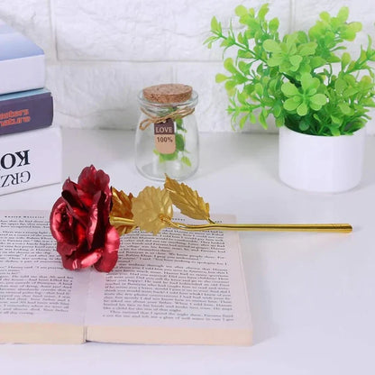24K Gold Foil Artificial Rose