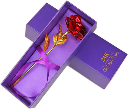 24K Gold Foil Artificial Rose